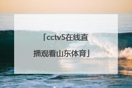 「cctv5在线直播观看山东体育」cctv5十体育在线直播观看下载